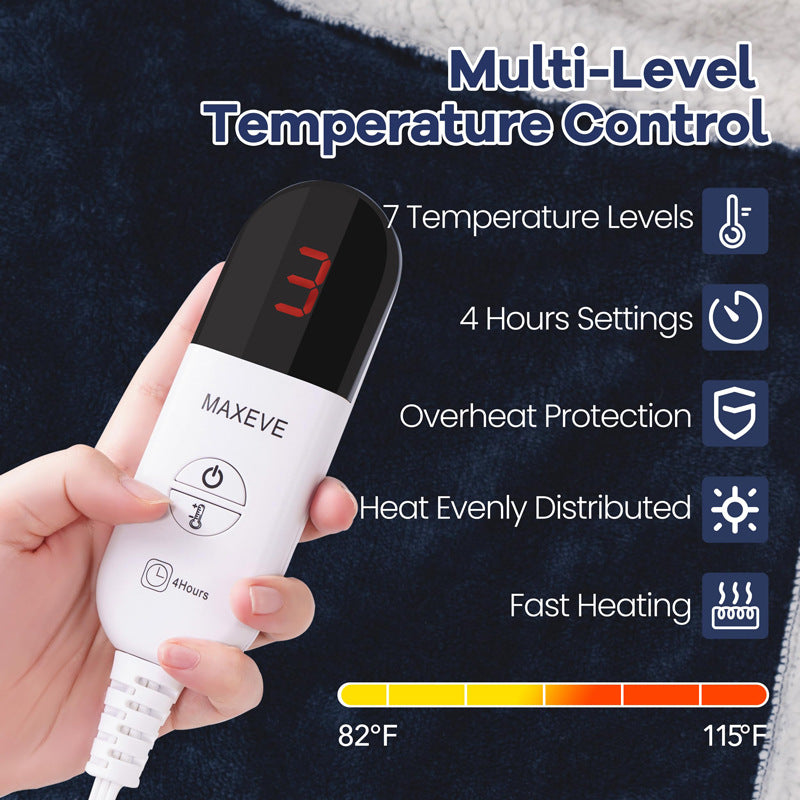 Wearable electric heating blanket