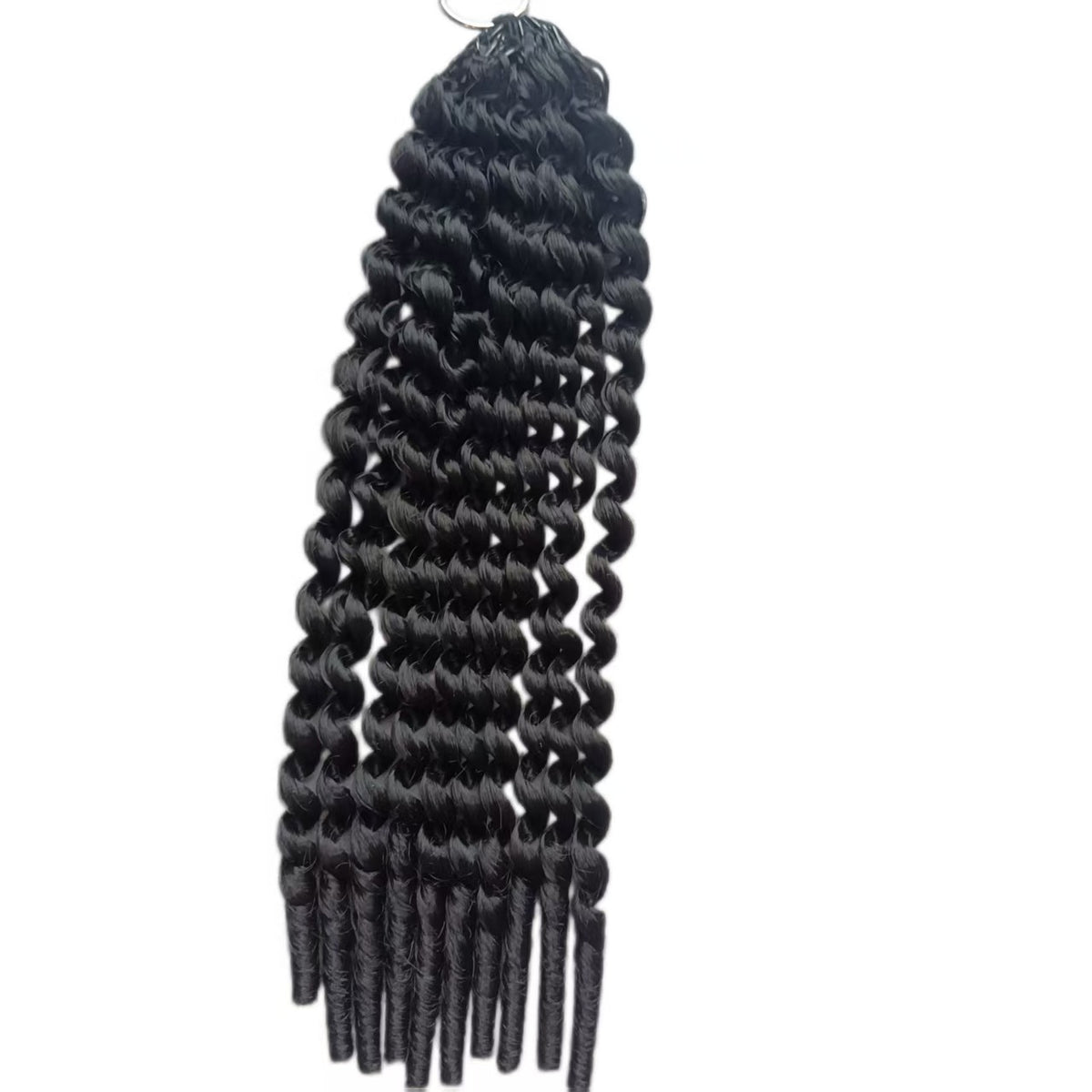 Feather Protein Silk Hair Extensions Invisible Wear Curly Wig