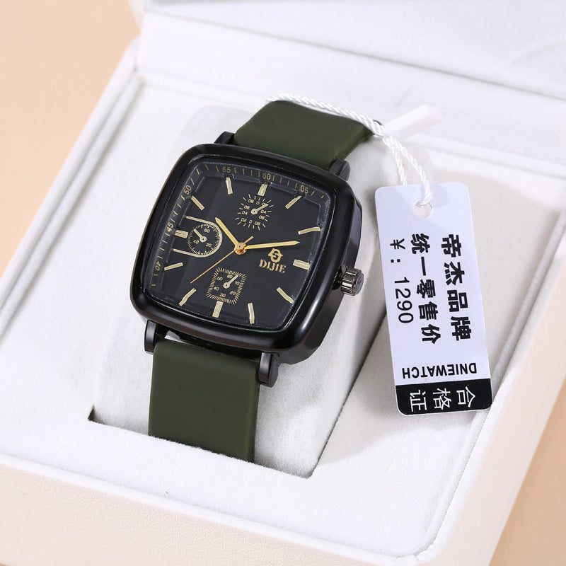 Fashion Square Dial Quartz Watch