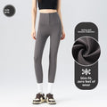 Women's high-waisted zipper cinched-in sharkskin pants