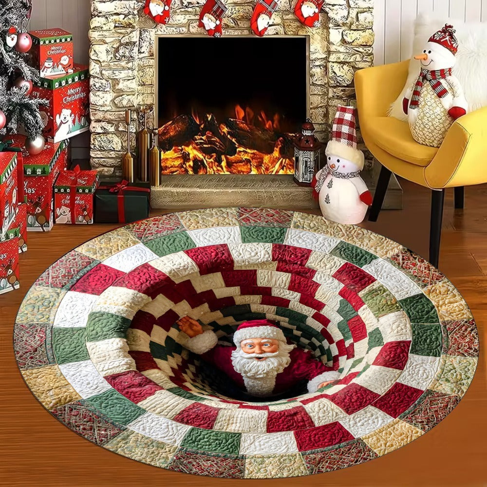 Halloween Christmas Round Carpet