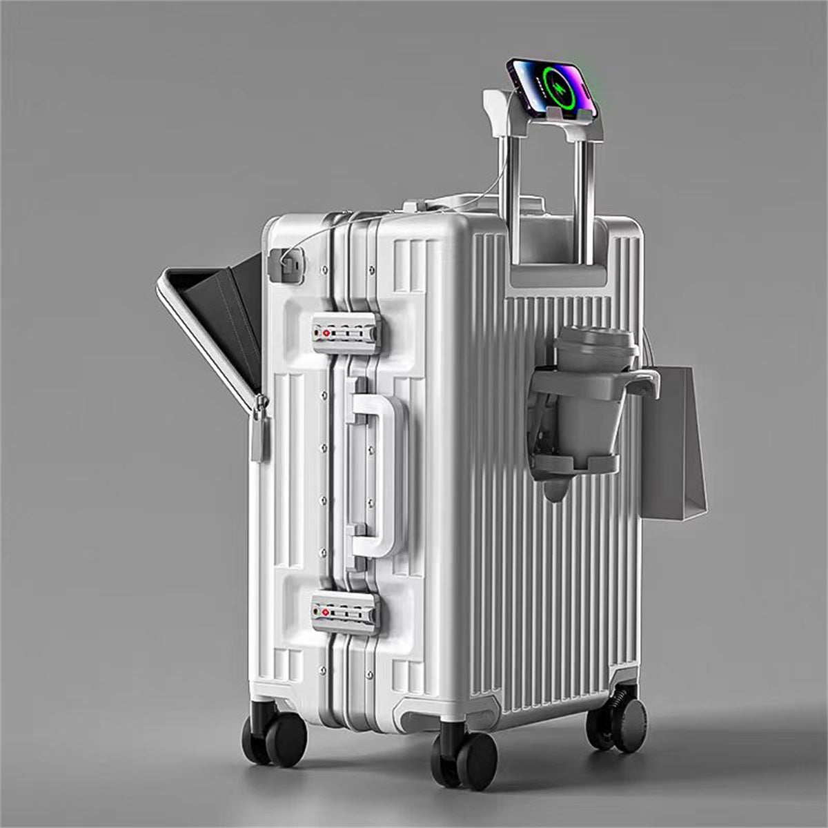 Multifunctional Front Open PC Suitcase