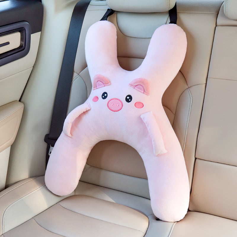 Childrens Car Sleeping Pillow with Safety Belt