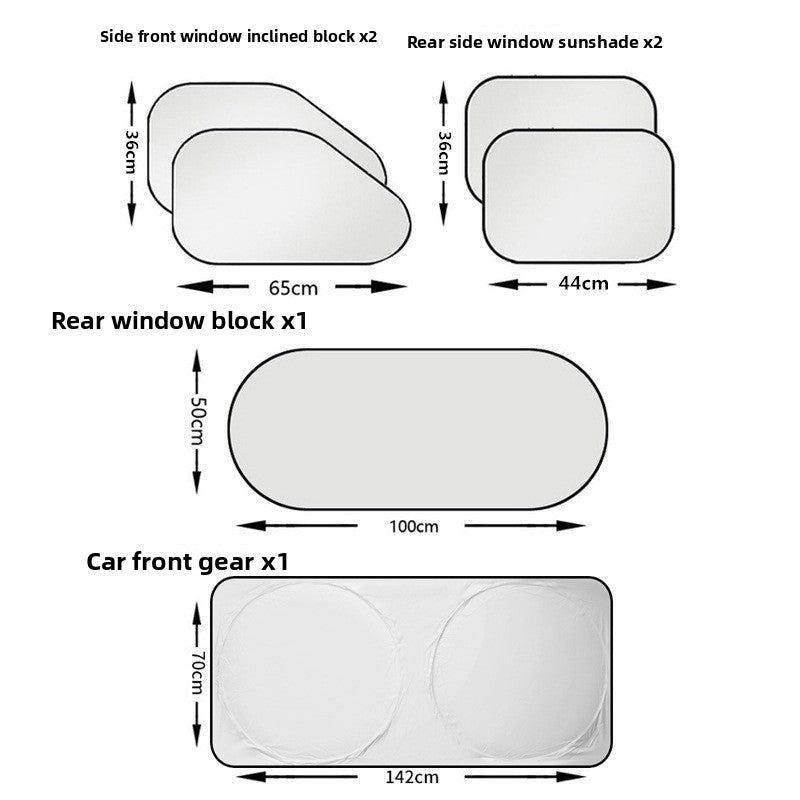 Car sunshade and heat-insulating front windshield cover
