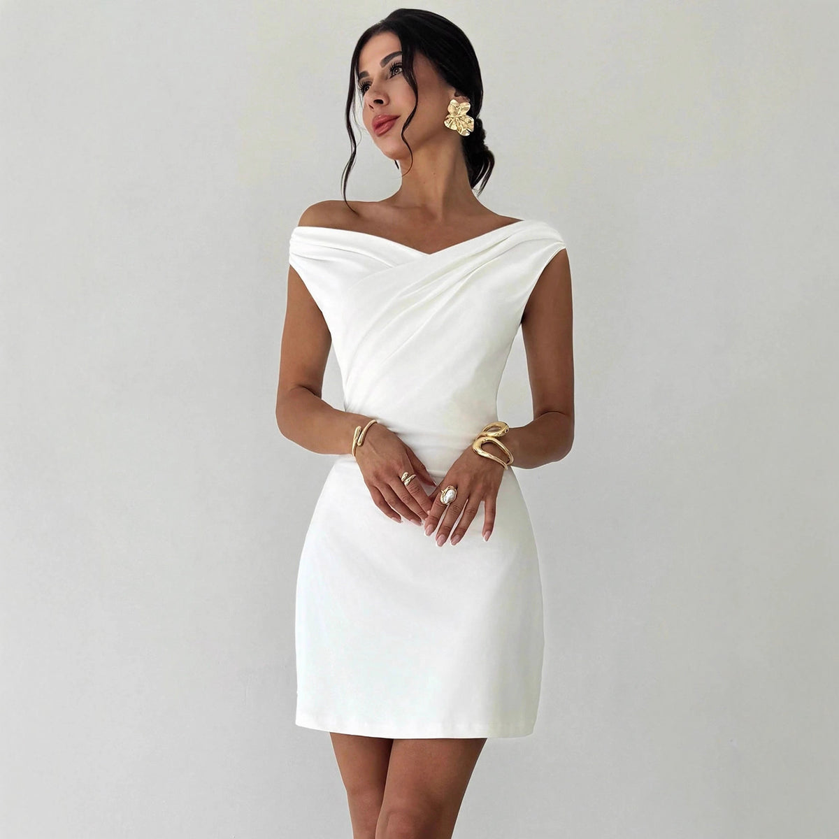 Sleeveless Double Layer Knitted Dress