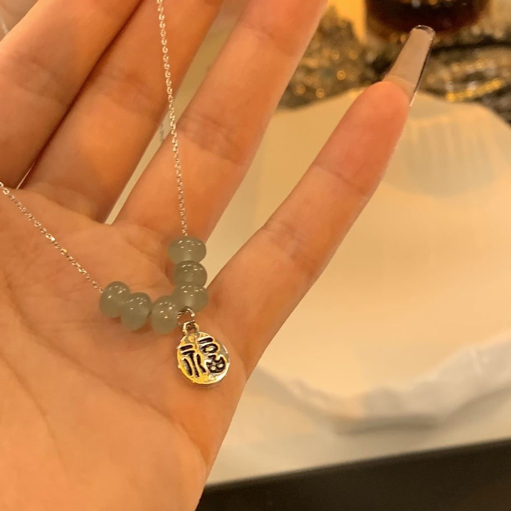 Zircon Bow Necklace for Women