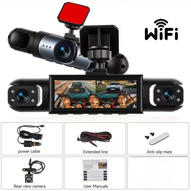 Four Lens WiFi Car DVR with 360 Monitoring