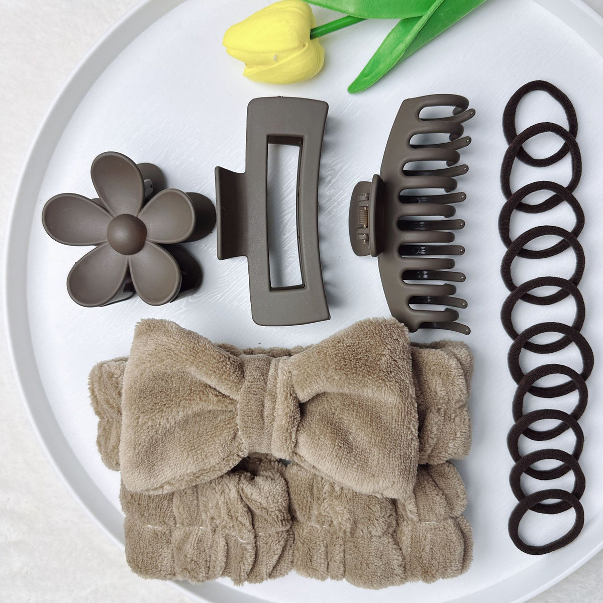 Soft Fabric Hair Accessories Set