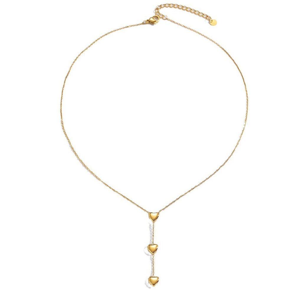 Heart Tassel Titanium Steel Necklace