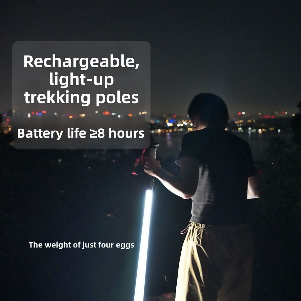 Lighting hiking stick
