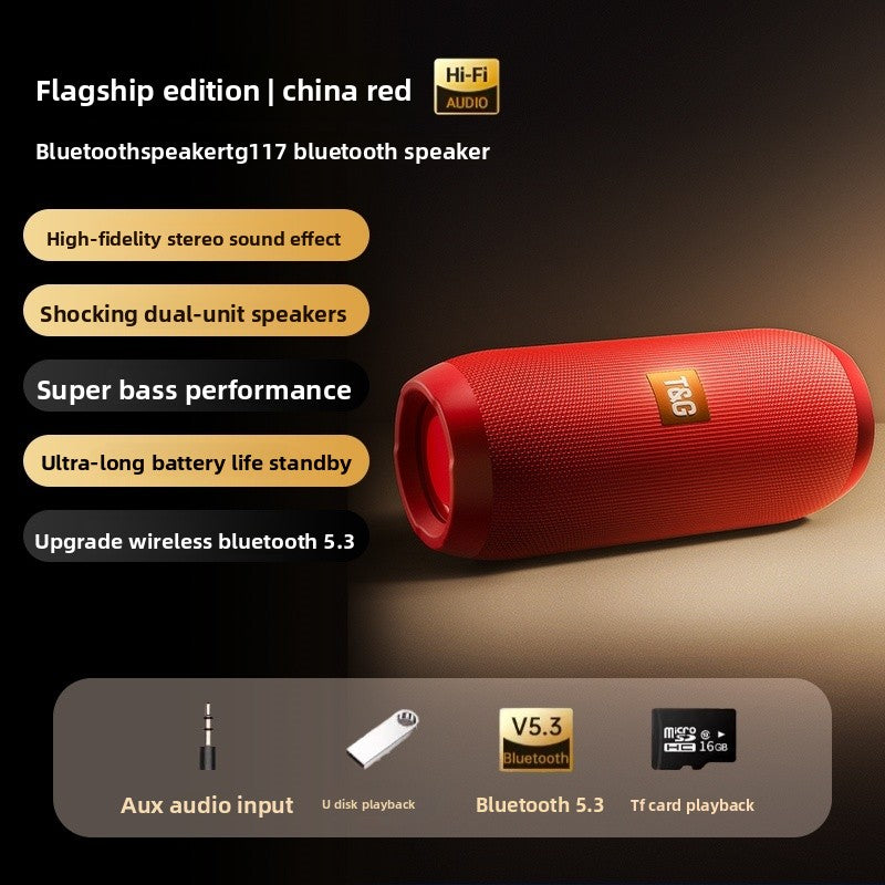 Portable Bluetooth Speaker with Enhanced Bass