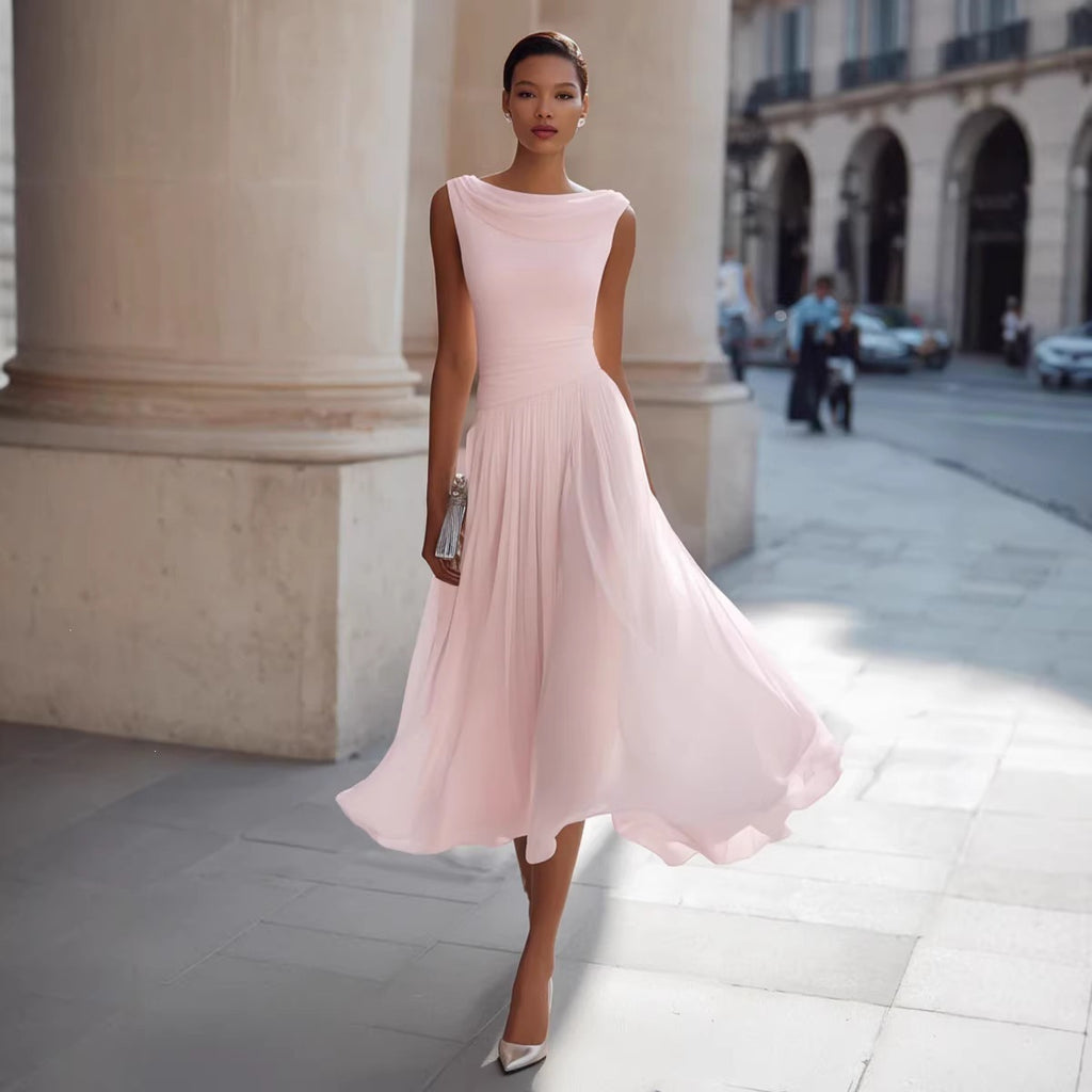 Elegant Party Swing Neck Dress