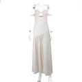 One-Shoulder Patchwork Hollow Out Dress