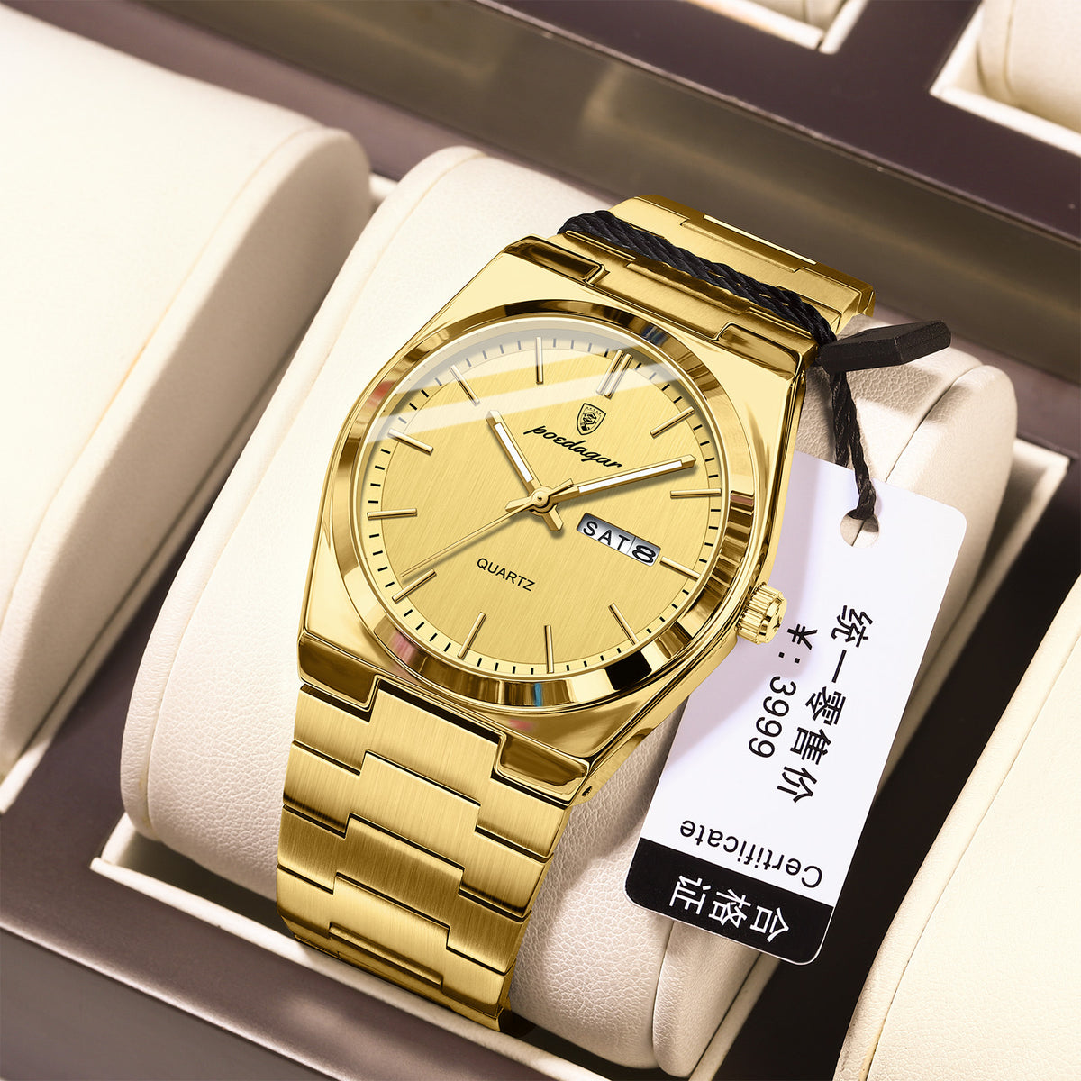 Ultra-Thin Men's Waterproof Luminous Quartz Watch