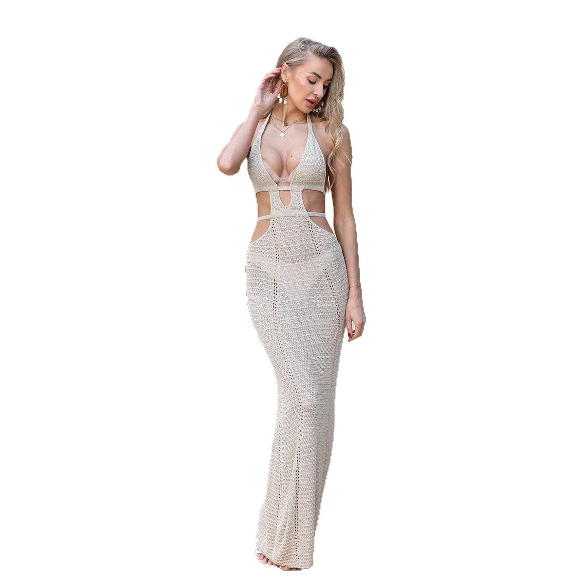 Acrylic Cut-Out Beach Skirt with Strap