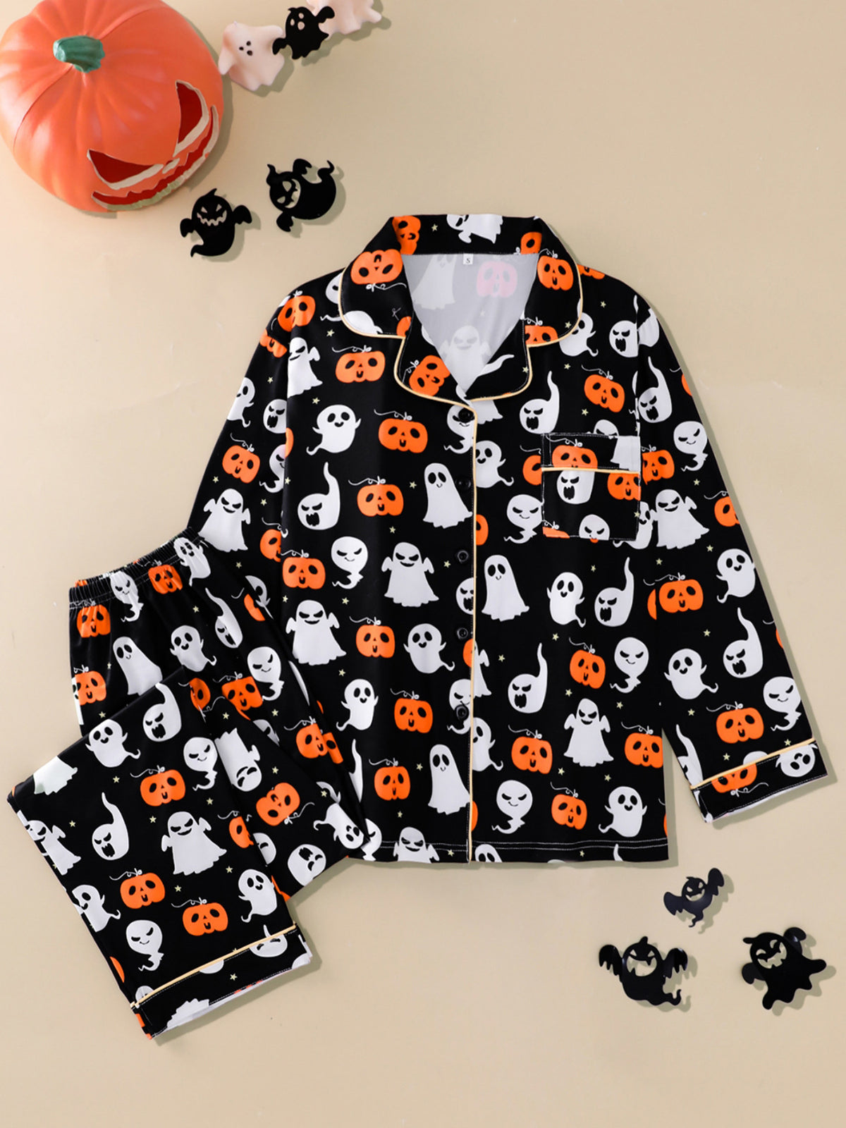 Women's long-sleeve Halloween pajamas