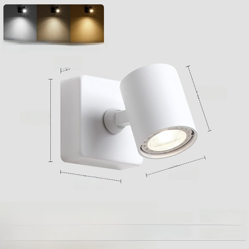 Hotel recessed wall-mounted spotlights