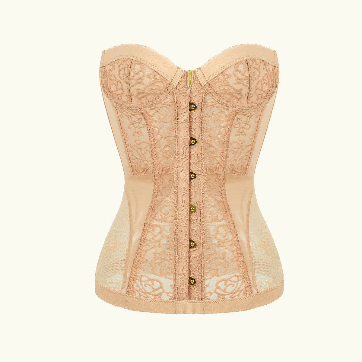 Women's Hollow Out Lace Strapless Slim Fit Corset Top