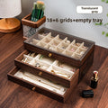 Walnut Wood Grain Jewelry Storage Box