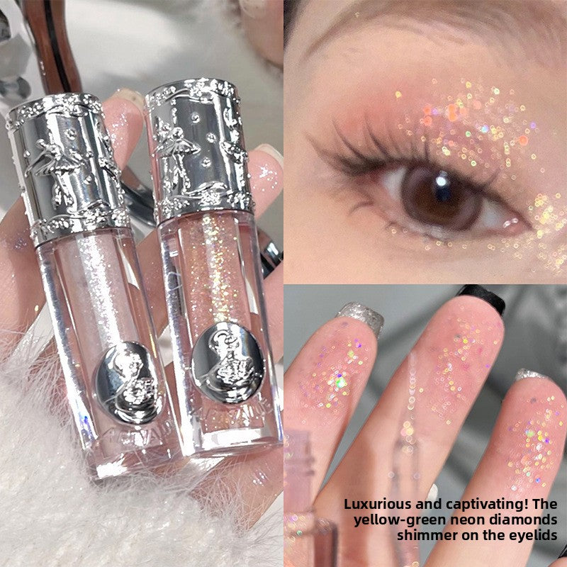 Shimmering single-color liquid highlight eyeshadow