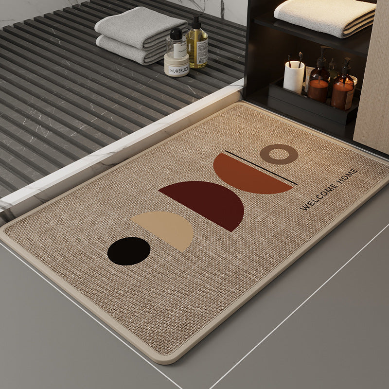 Cute Cartoon Bathroom Mat Absorbent Non-Slip Home Decor