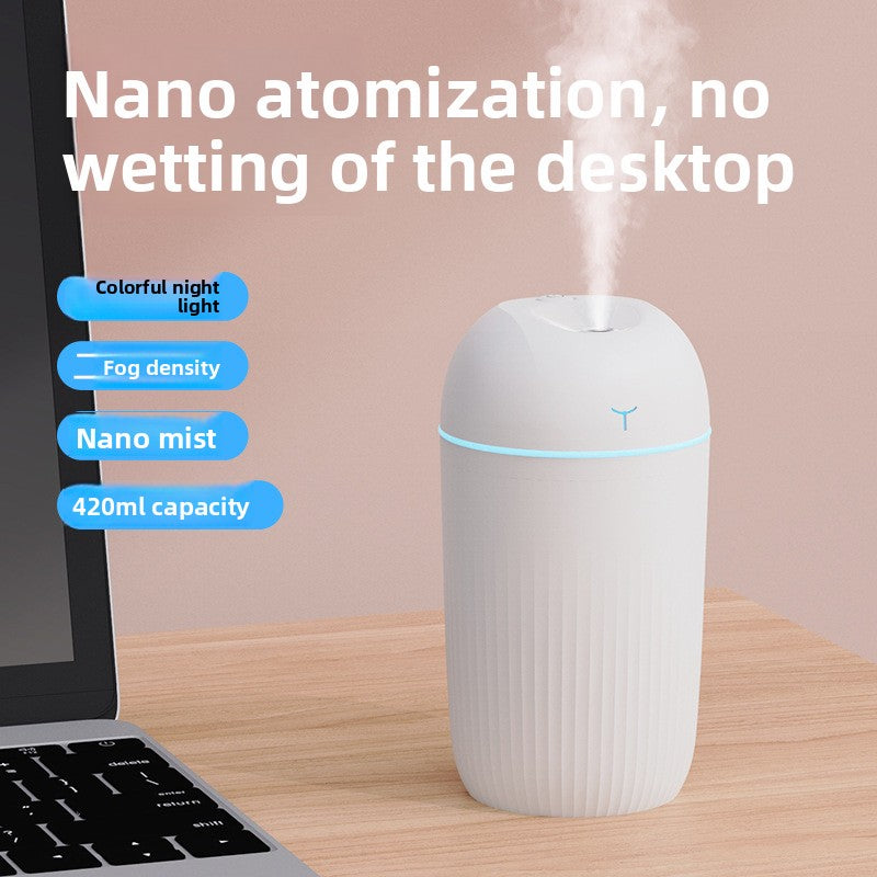 Portable USB Humidifier with Night Light