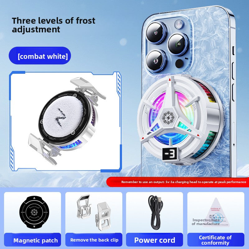 Magnetic Semiconductor Phone Cooler with Digital Display