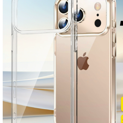 Magnetic Transparent Phone Case with Camera Button