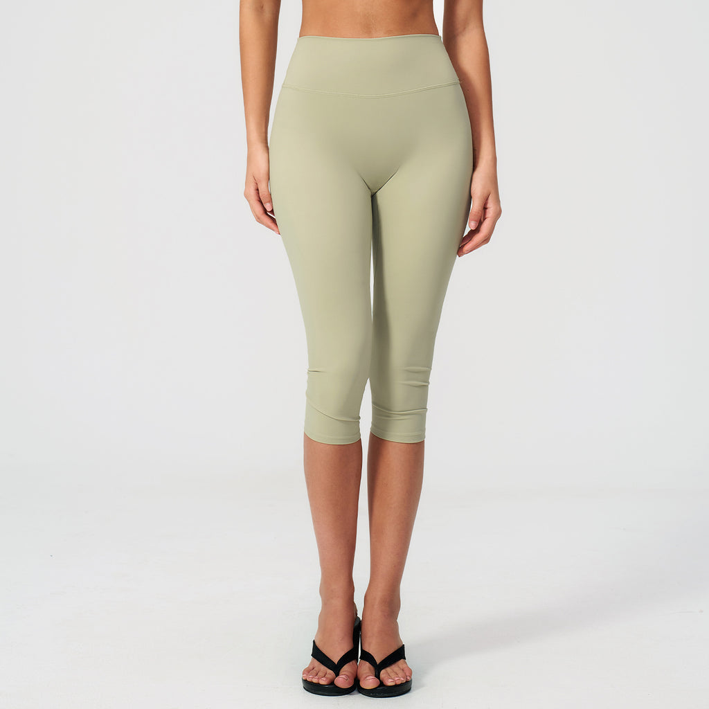 Brushed Yoga Shorts High Waisted Slim Fit Sports Shorts
