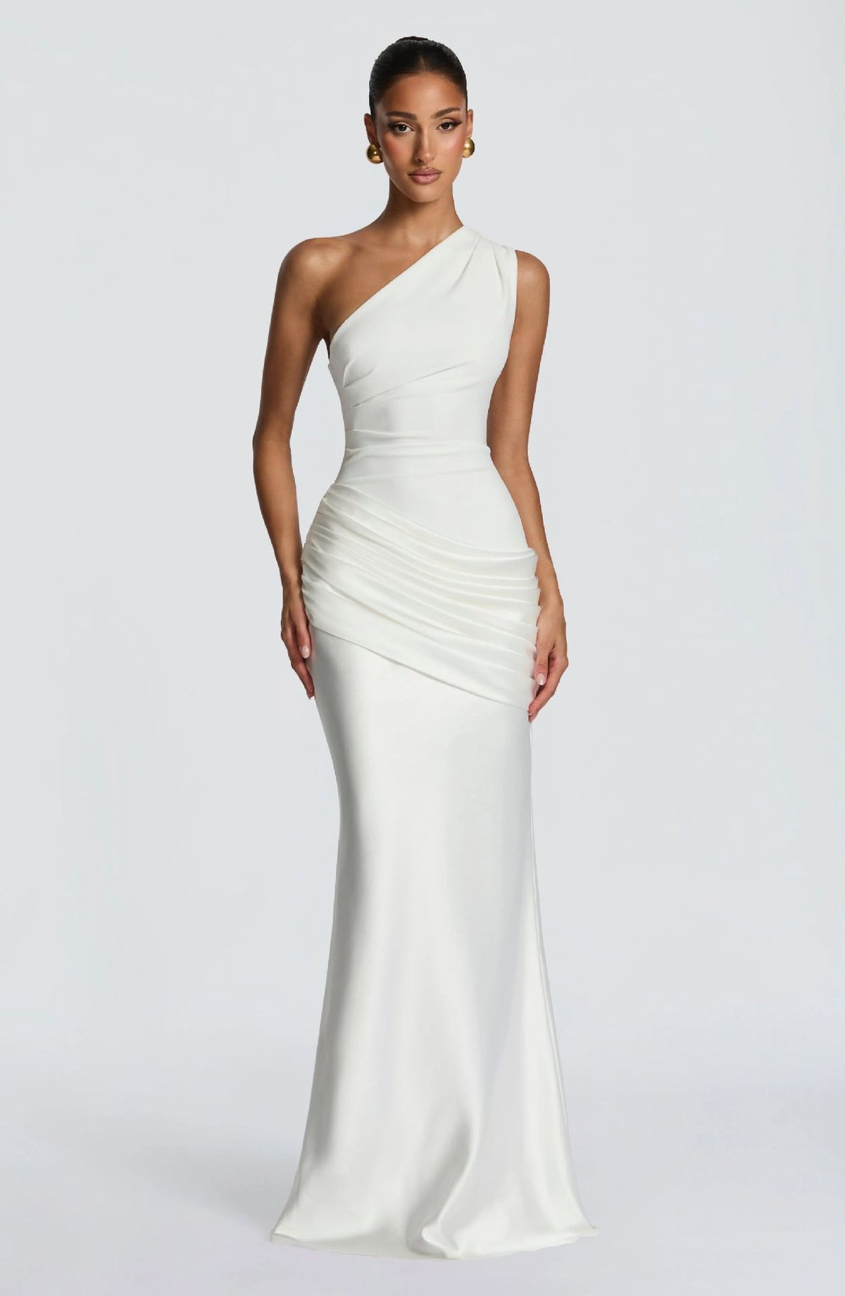 Retro Drapey Slim Fit Dress