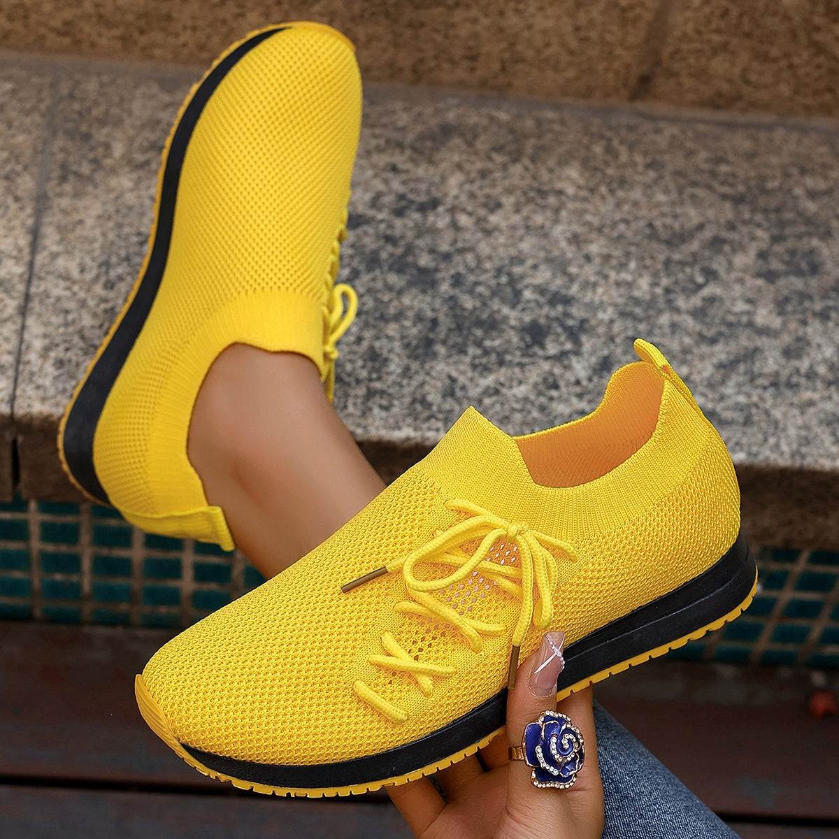 Womens Breathable Casual Mesh Shoes