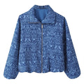 Polo-style jacket with stand-up collar and zipper closure