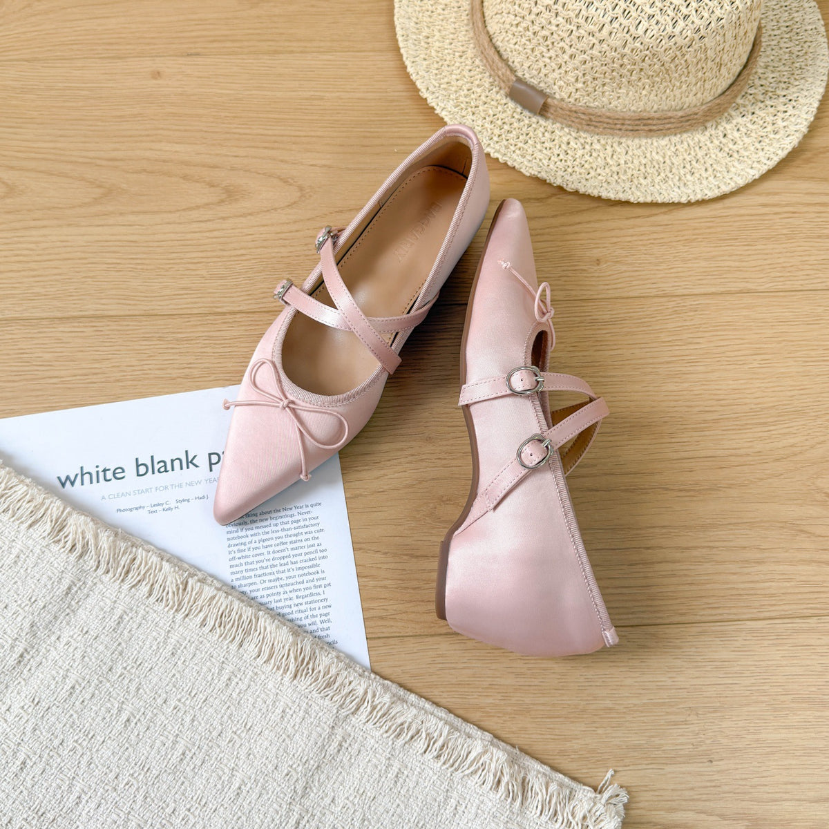 Chunky-heeled pointed-toe high heels
