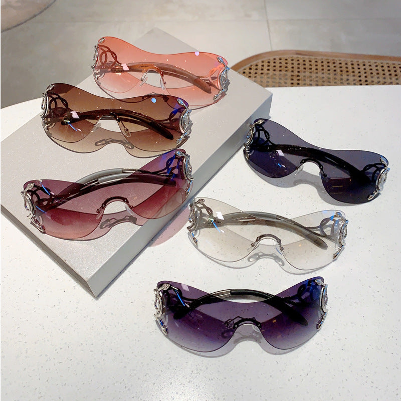 Frameless Snake Legs Sunglasses