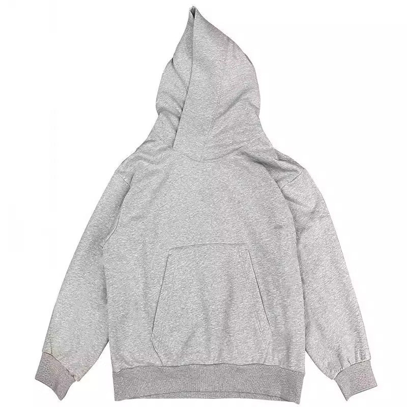 Coat with high collar, hood and fleece-lined sweater