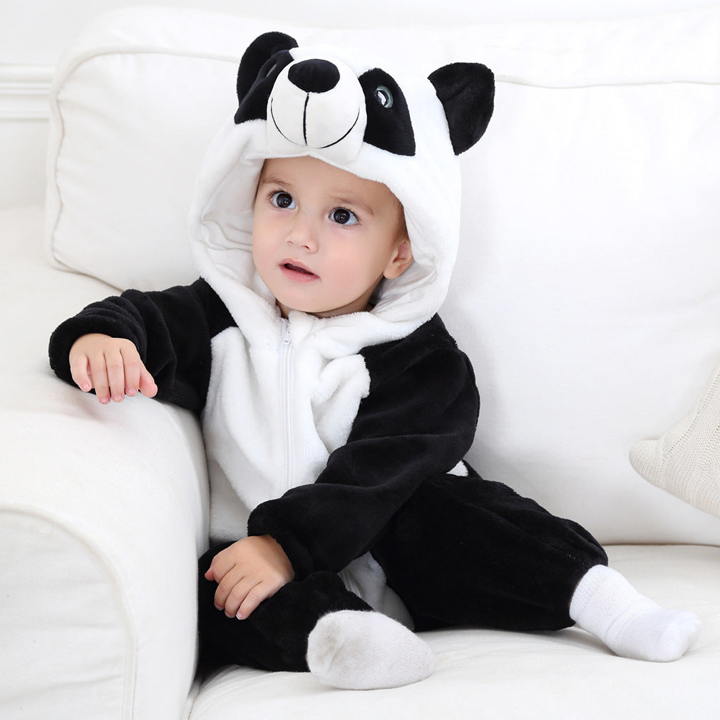 Animal Print Baby Romper Jumpsuit