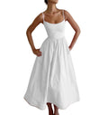 Womens Sleeveless Floral Print Shirt Collar Dress Long Dress