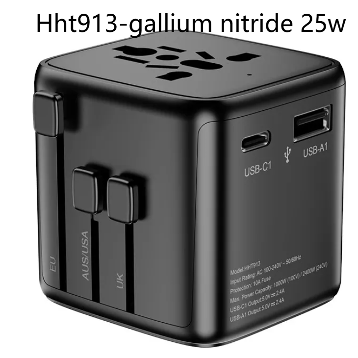Multi-Country Travel Adapter with USB Charging Ports