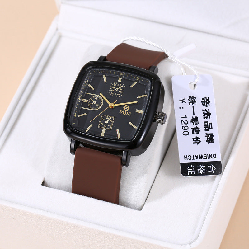 Fashion Square Dial Quartz Watch
