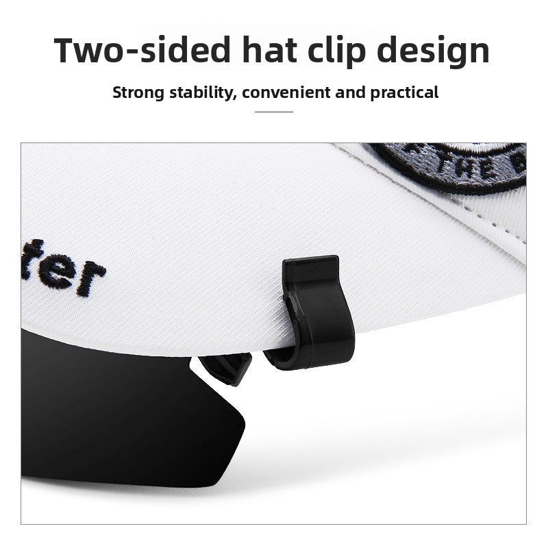 Reversible Clip-On Polarized Golf Sunglasses