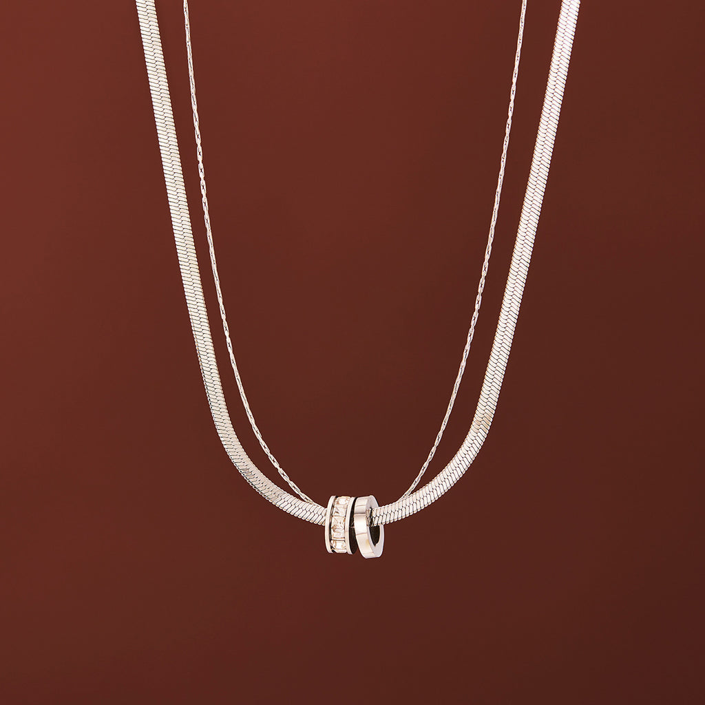 Minimalist Titanium Steel Clavicle Necklace