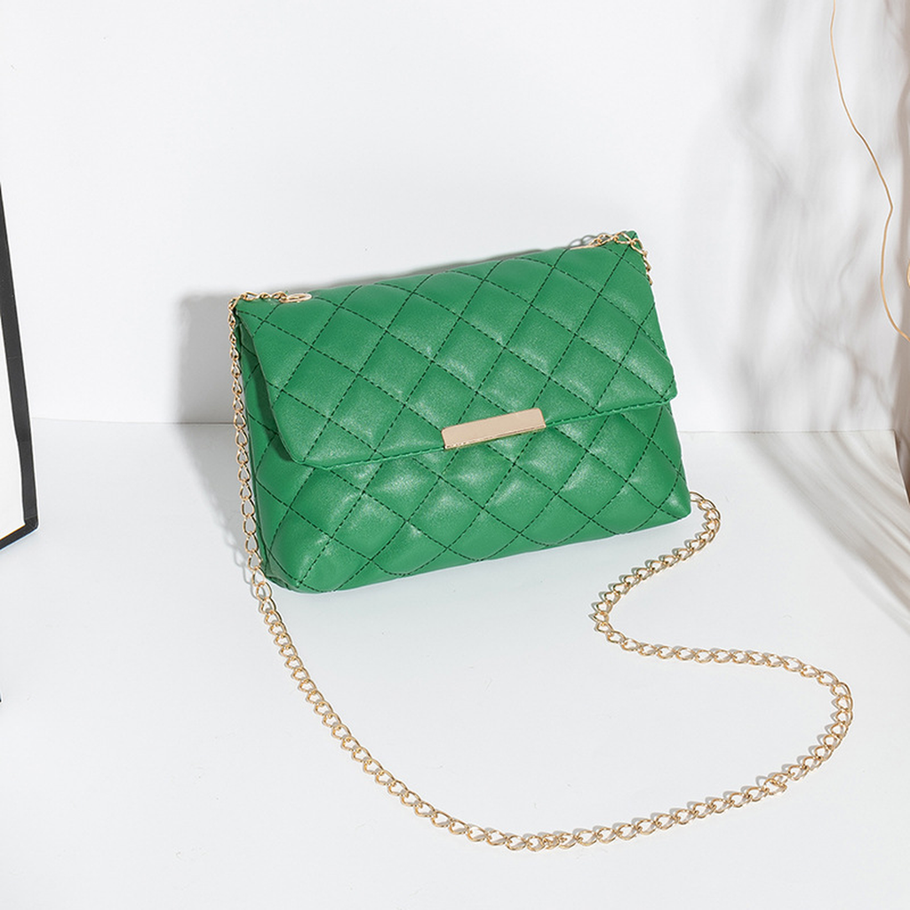 Quilted Chain Crossbody Bag