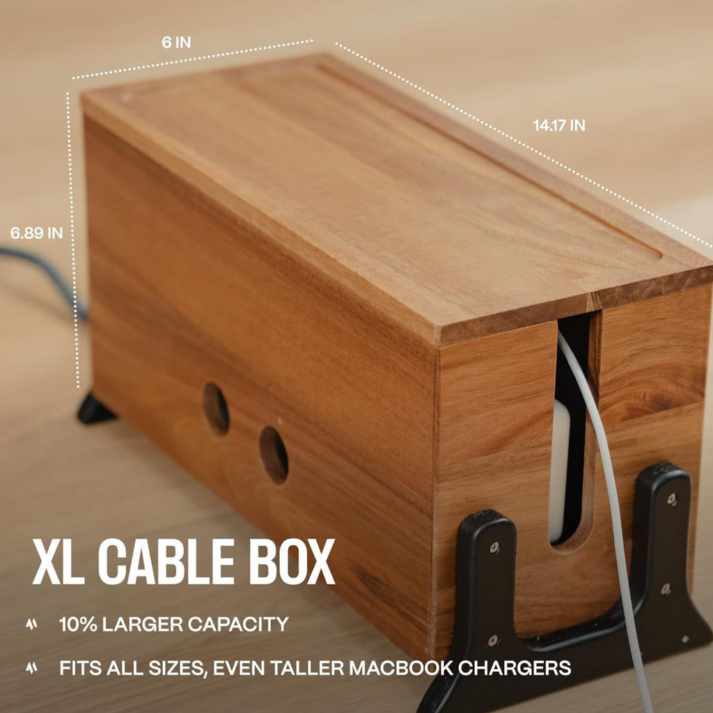 desktop data cable plug-in storage box