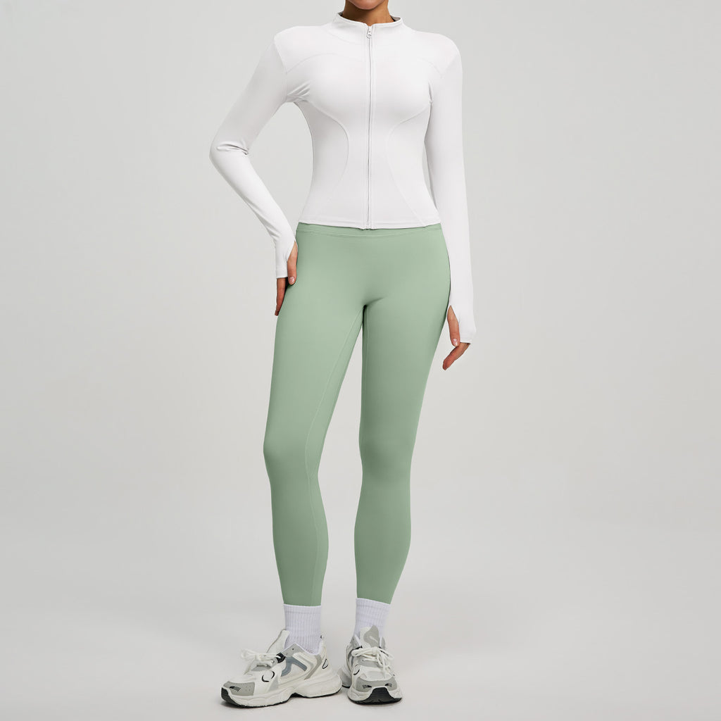 Lady's high-waisted yoga workout outfit