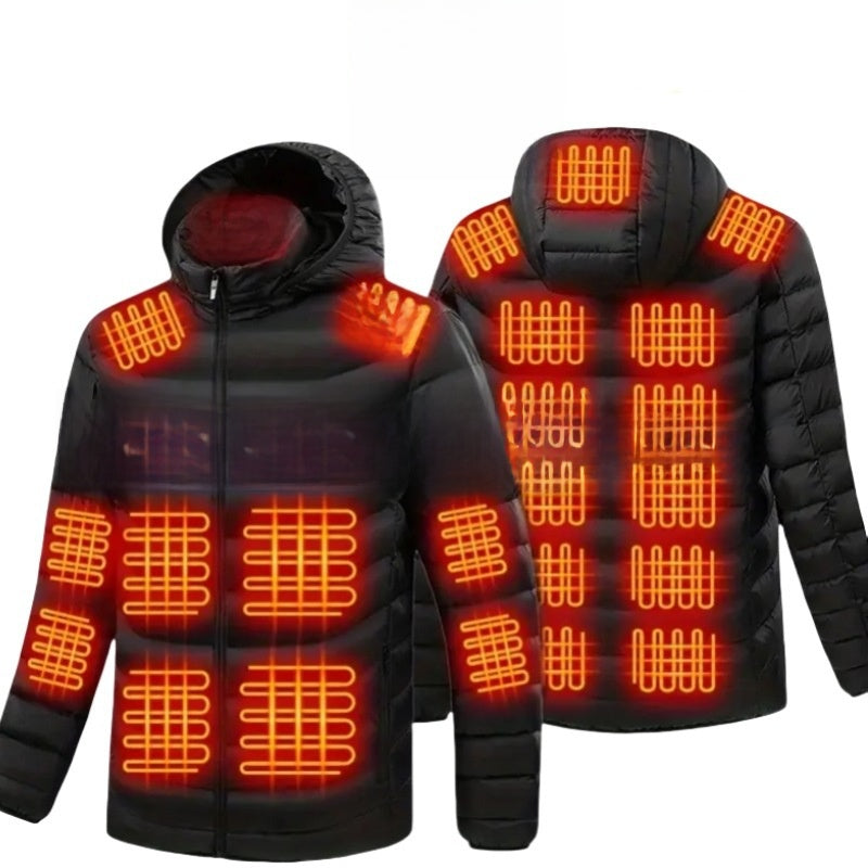 Thermal cotton coat with heating function