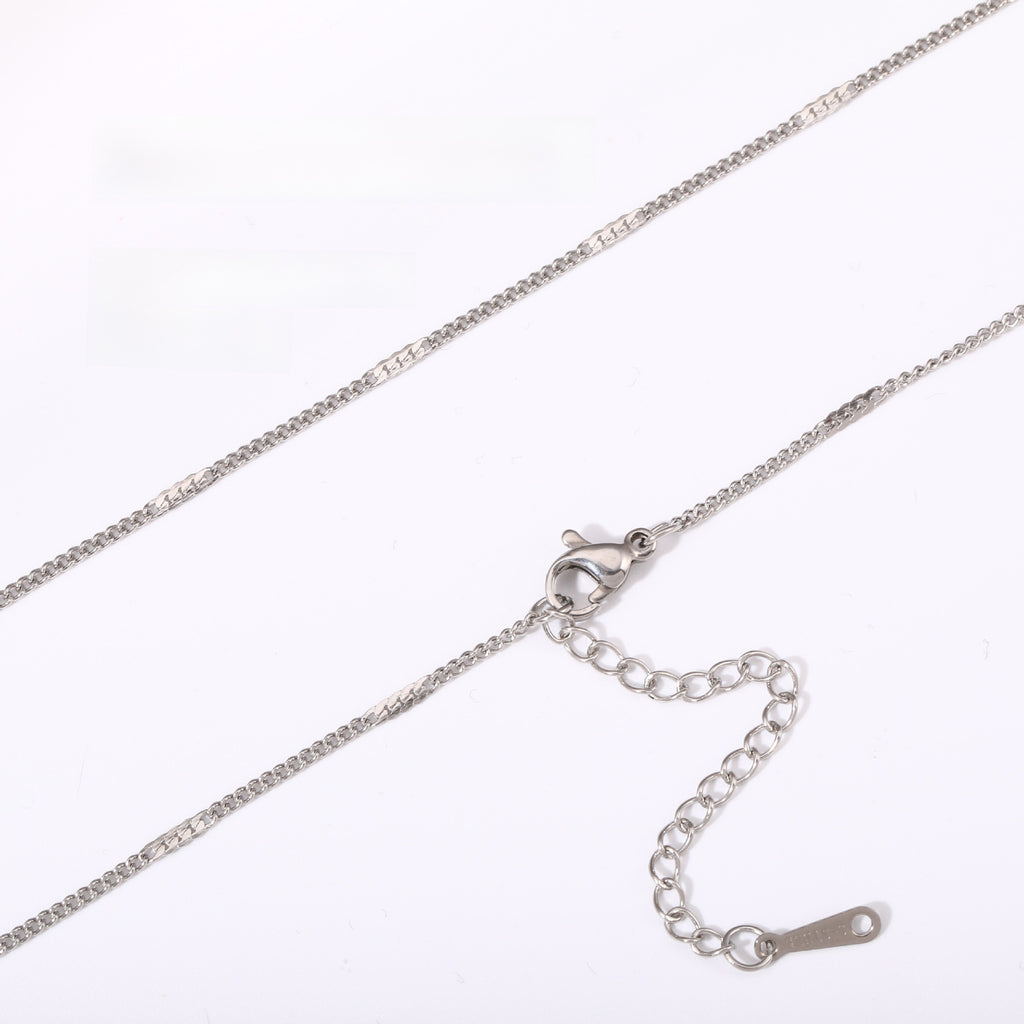 Versatile Braided Chain and Blade Necklace