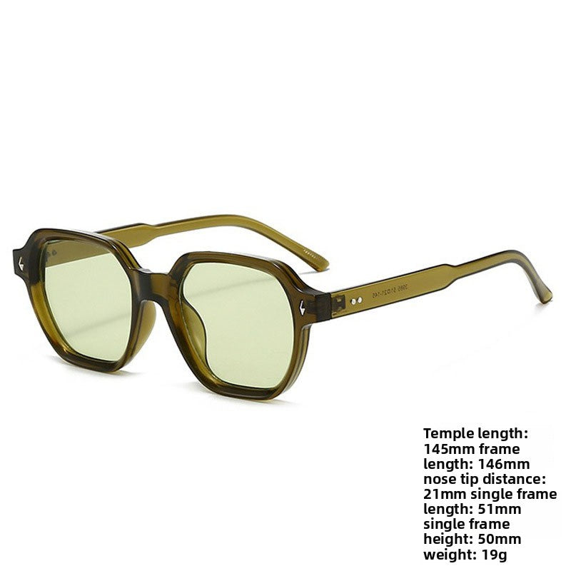 UV400 Protection Square Frame Sunglasses