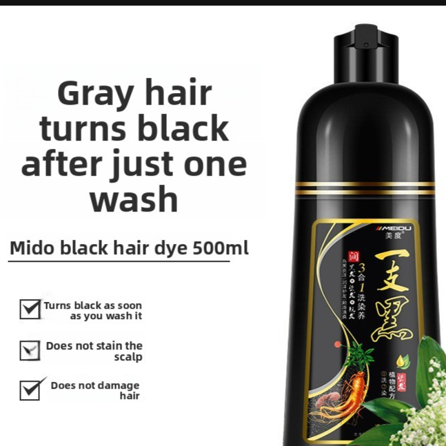 Plant-Based Bubble Hair Dye for Gray Coverage