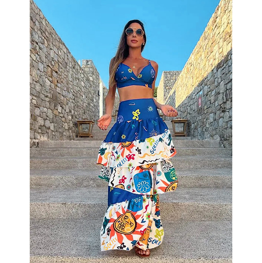Separate high-waisted dress