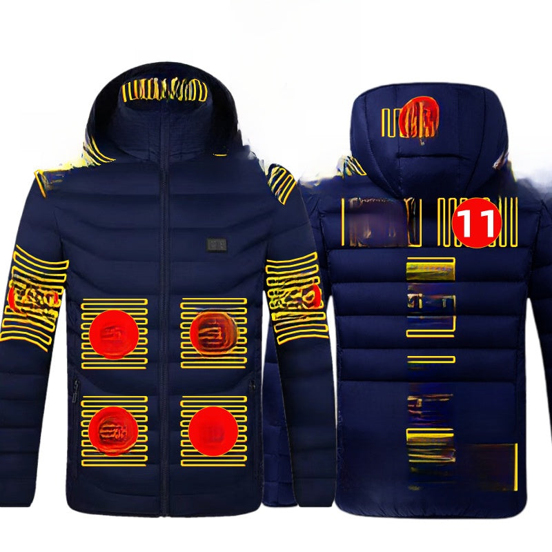 Thermal cotton coat with heating function